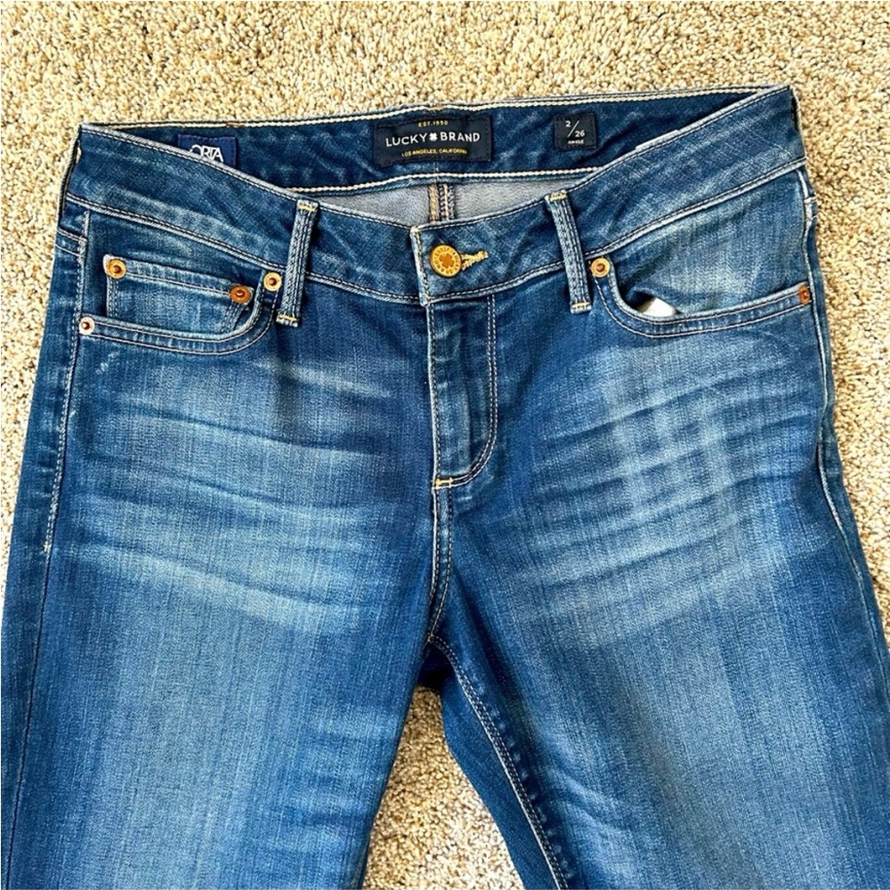 Lucky Brand Blue Ankle Cropped Jeans